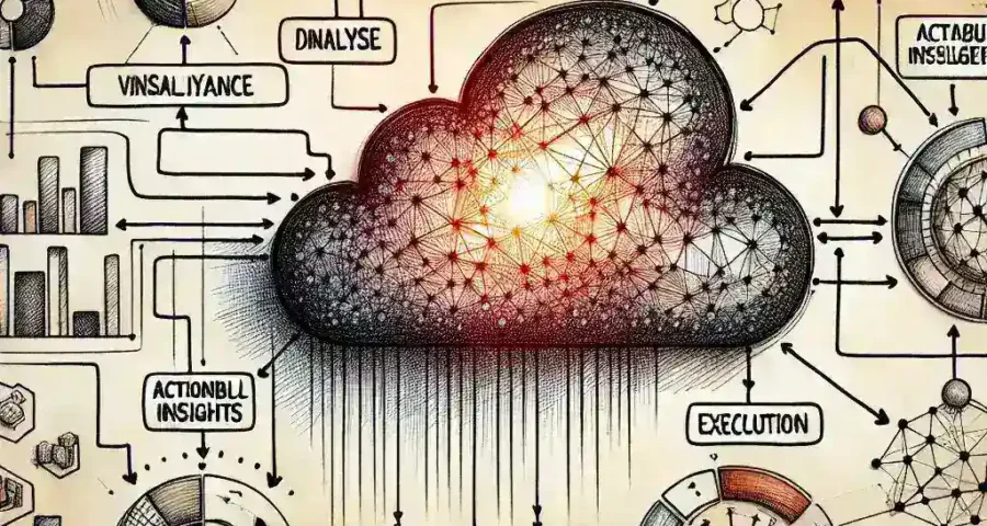 "Network visualization intelligence platform showcasing dynamic data graphs and analytics, illustrating the transformation of complex network data into actionable insights for enhanced decision-making."