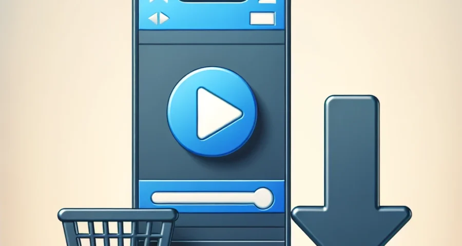 "Person using a TikTok video downloader app on a smartphone to save favorite TikTok videos effortlessly."